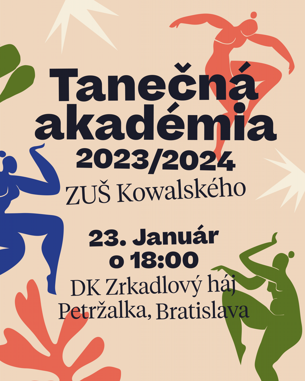 Tanečná akadémia 2023/2024 v DK Zrkadlový háj