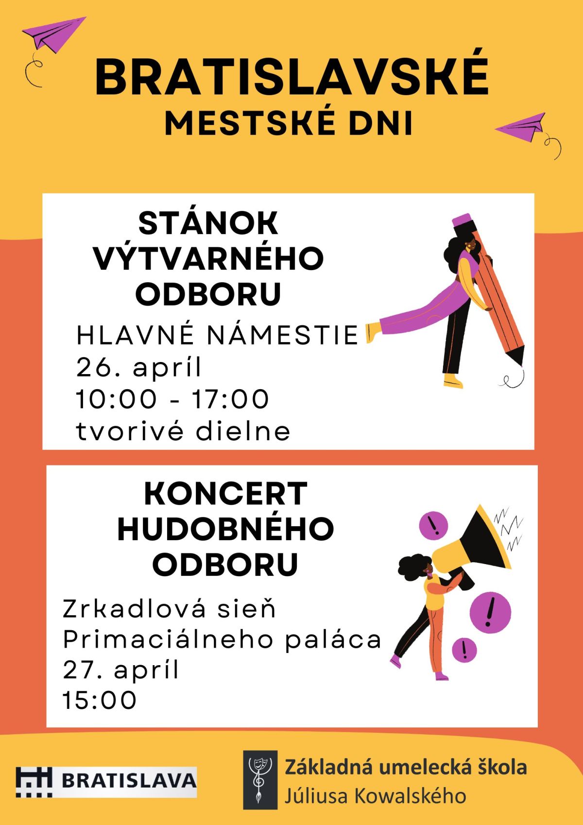 Bratislavské mestské dni  26., 27. 4. 