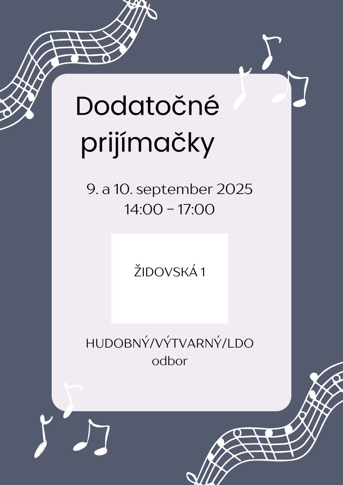 Dodatočné prijímačky - HO, VO, LDO