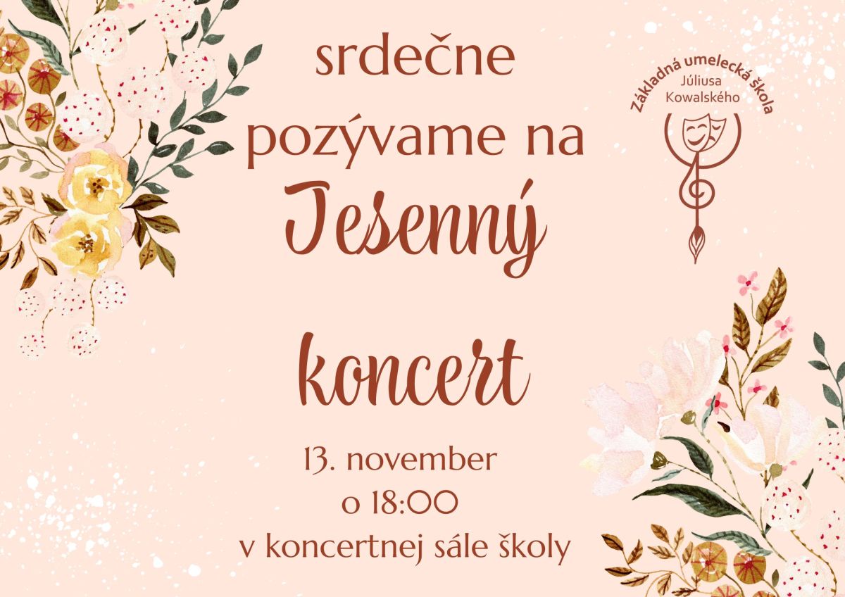 Jesenný koncert 13. 11. 2025